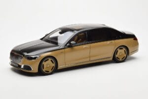 Mercedes Maybach S680 W223 Obsidian Schwarz Sand Almost Real 1:18 820124