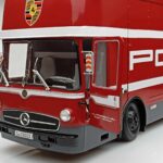 Mercedes O317 Porsche Transporter Rot CMR 1:18 - image 4 of 12