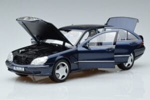 Mercedes S55 AMG W220 Blau Norev 1:18 183817 Druckguss — Bild 2 von 7