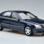 Mercedes S55 AMG W220 Blau Norev 1:18 183817 Druckguss - image 5 of 7