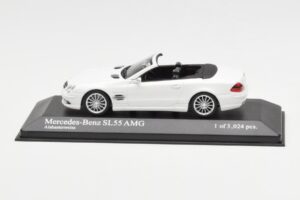 Mercedes SL 55 AMG R230 Weiß Minichamps 1:43 400036170