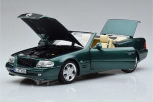 Mercedes SL500 R129 Grün Metallic Norev 1:18 183753 Druckguss — Bild 2 von 8