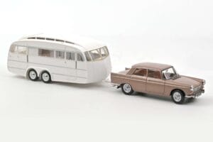 Peugeot 404 Mit Wohnwagen Henon Norev 1:18 184837 Druckguss