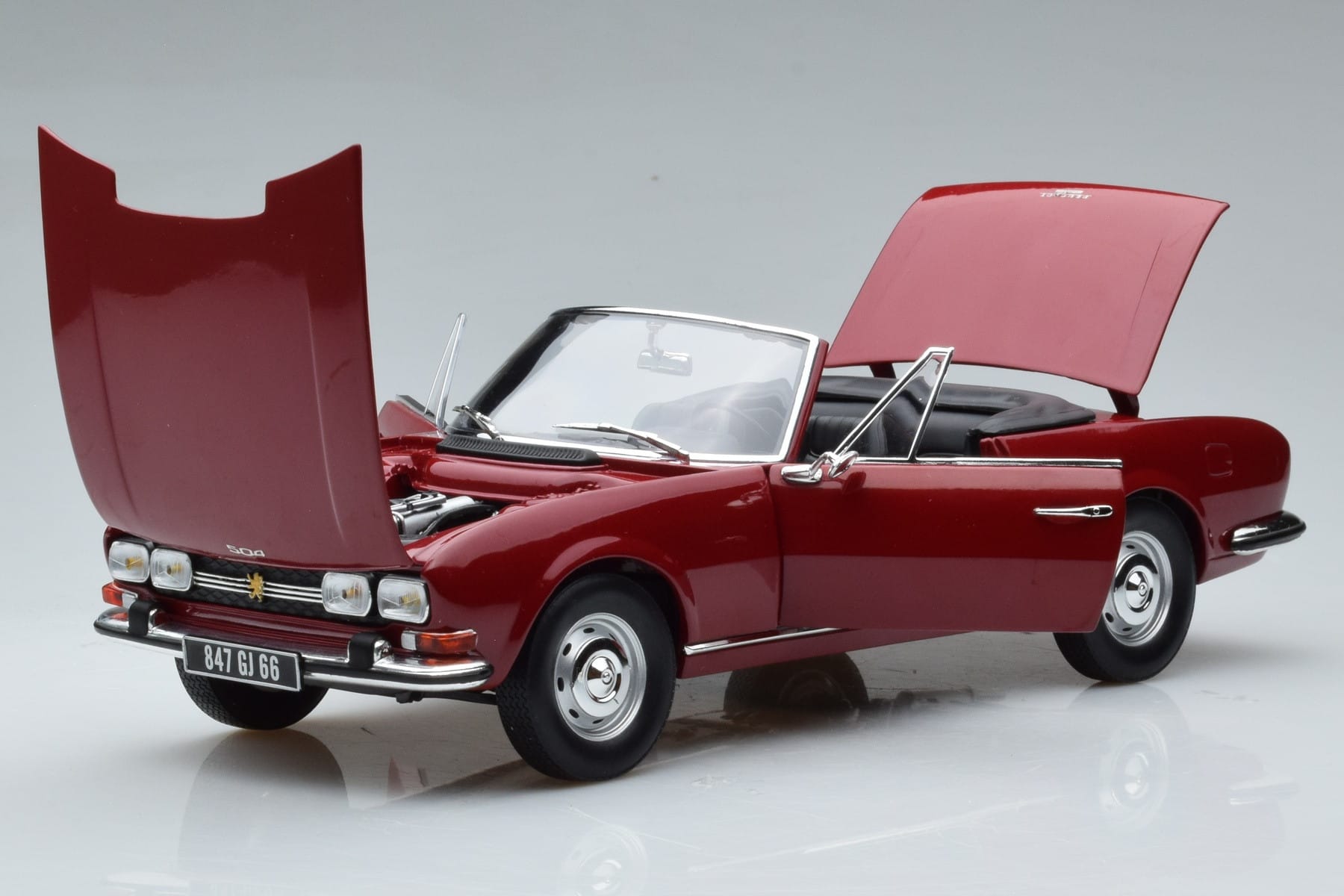 Peugeot 504 Cabriolet Rot Norev 1:18 184818 Druckguss — Bild 2 von 8