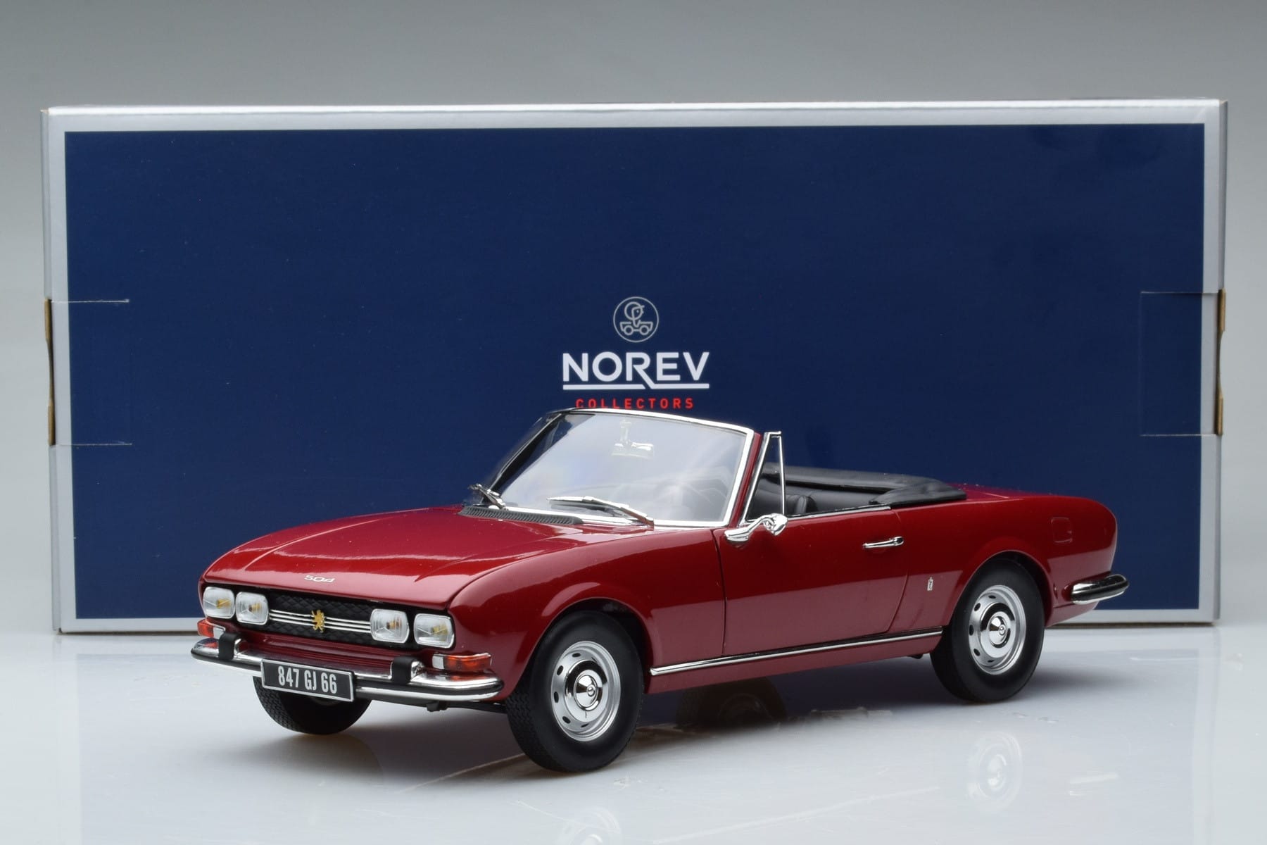 Peugeot 504 Cabriolet Rot Norev 1:18 184818 Druckguss — Bild 8 von 8