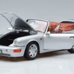 Porsche 911 964 Carrera 2 Cabriolet Silber Norev 1:18 187330 Druckguss - image 2 of 7