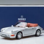 Porsche 911 964 Carrera 2 Cabriolet Silber Norev 1:18 187330 Druckguss - image 7 of 7