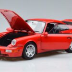 Porsche 911 964 Carrera 2 Rot Norev 1:18 187320 Druckguss - image 2 of 7