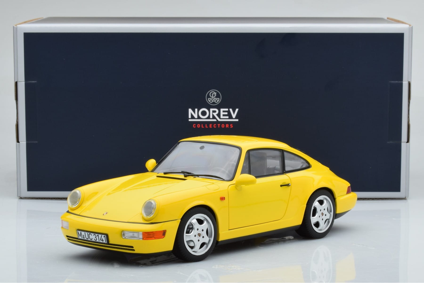 Porsche 911 964 Carrera 2 Gelb Norev 1:18 187328 Druckguss — Bild 8 von 8