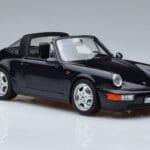 Porsche 911 964 Carrera 4 Targa Blau Norev 1:18 187340 Druckguss - image 6 of 8