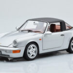 Porsche 911 964 Carrera 4 Targa Polar Silber Norev 1:18 - image 4 of 9