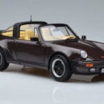 Porsche 911 964 Turbo Targa Braun Norev 1:18 187665 Druckguss - image 6 of 8