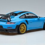 Porsche 911 991.2 GT3 RS Weissach Package Miami Blau Goldene Felgen Minichamps 1:18 153068310 Druckguss - image 2 of 6