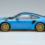 Porsche 911 991.2 GT3 RS Weissach Package Miami Blau Goldene Felgen Minichamps 1:18 153068310 Druckguss - image 3 of 6