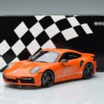 Porsche 911 992 Turbo S China 20th Anniversary Orange Minichamps 1:18 - image 6 of 6