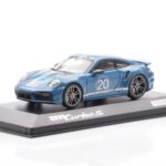 Porsche 911 992 Turbo S Oslo Blau Minichamps 1:43 - image 2 of 4