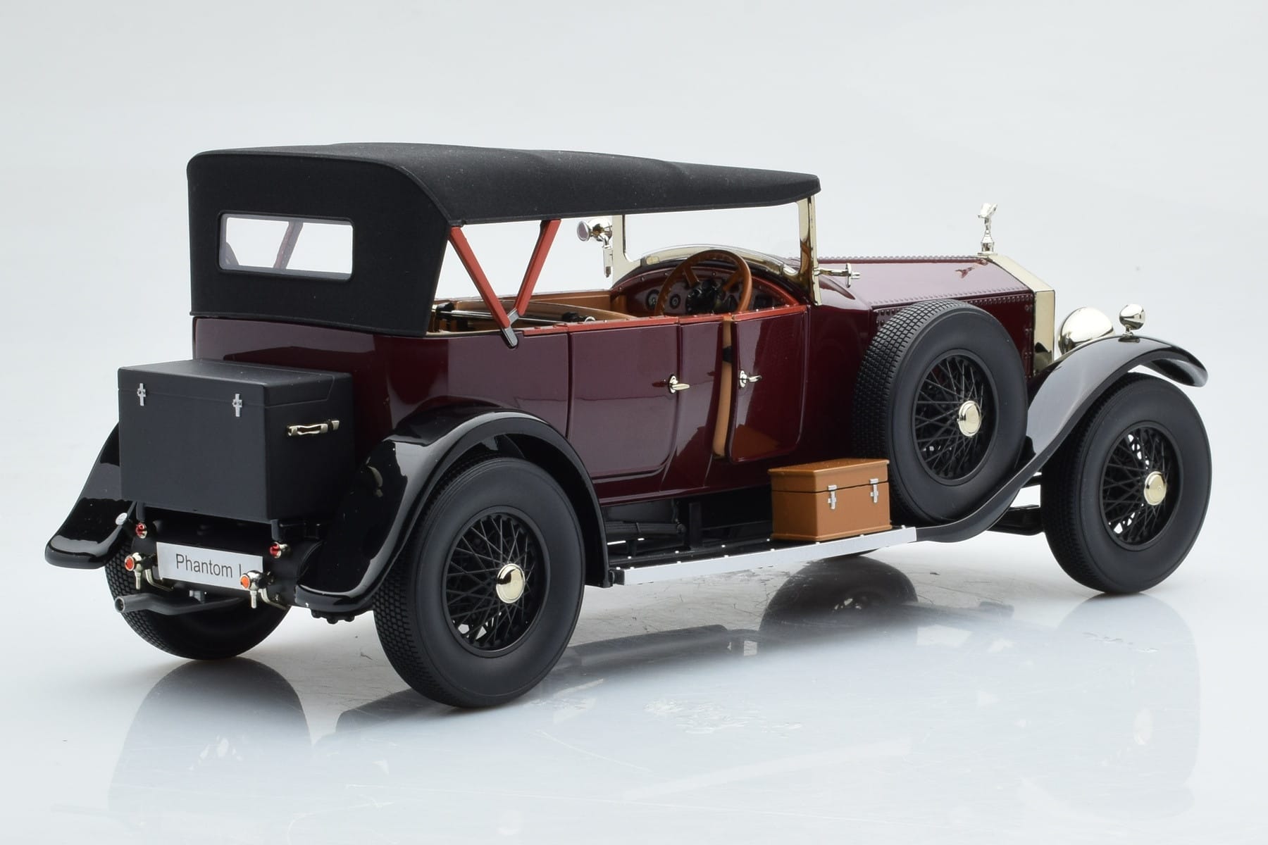 Rolls-Royce Phantom I Cabriolet Burgunderrot Kyosho 1:18 08931R Druckguss — Bild 3 von 10