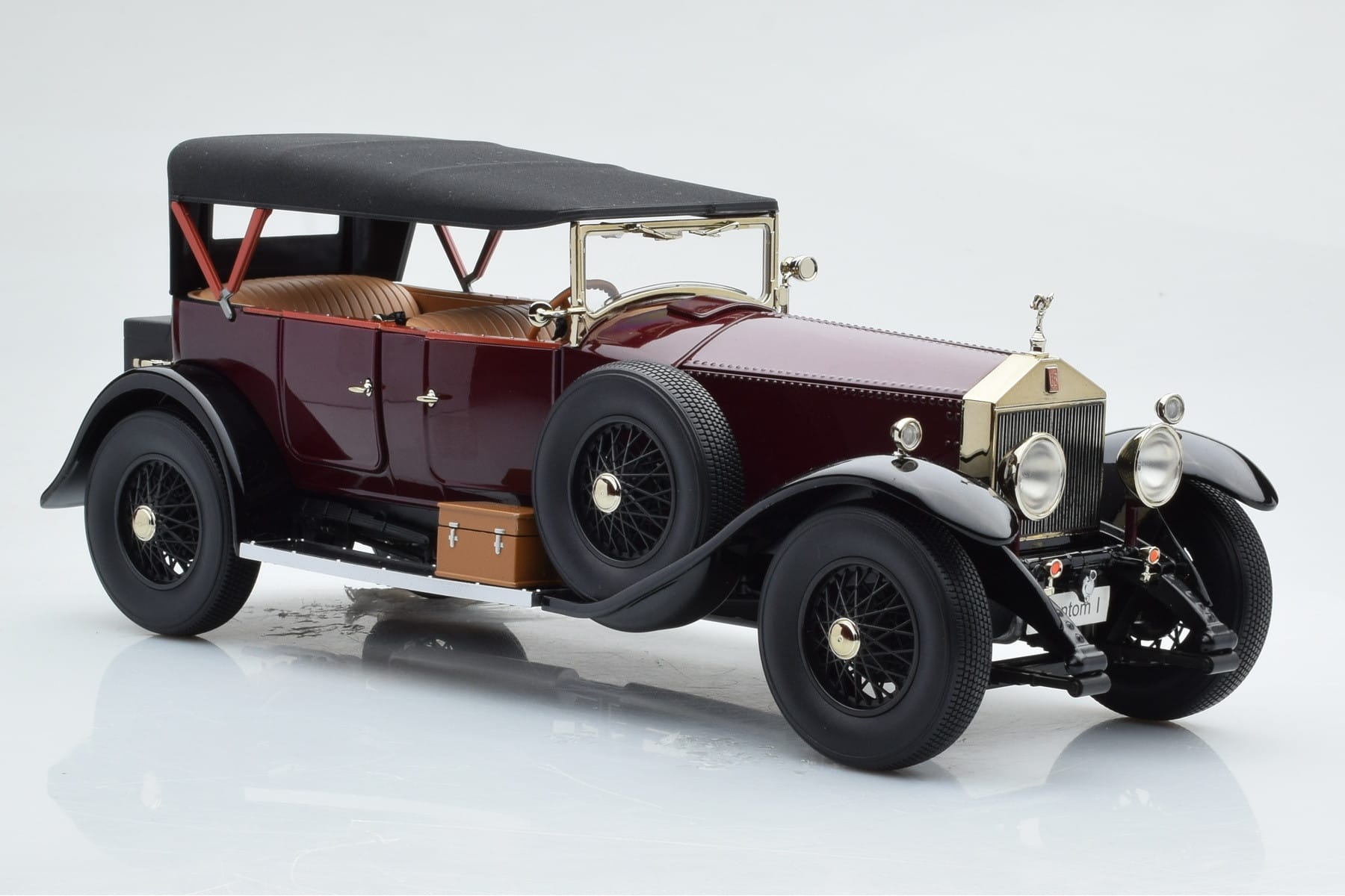 Rolls-Royce Phantom I Cabriolet Burgunderrot Kyosho 1:18 08931R Druckguss — Bild 5 von 10
