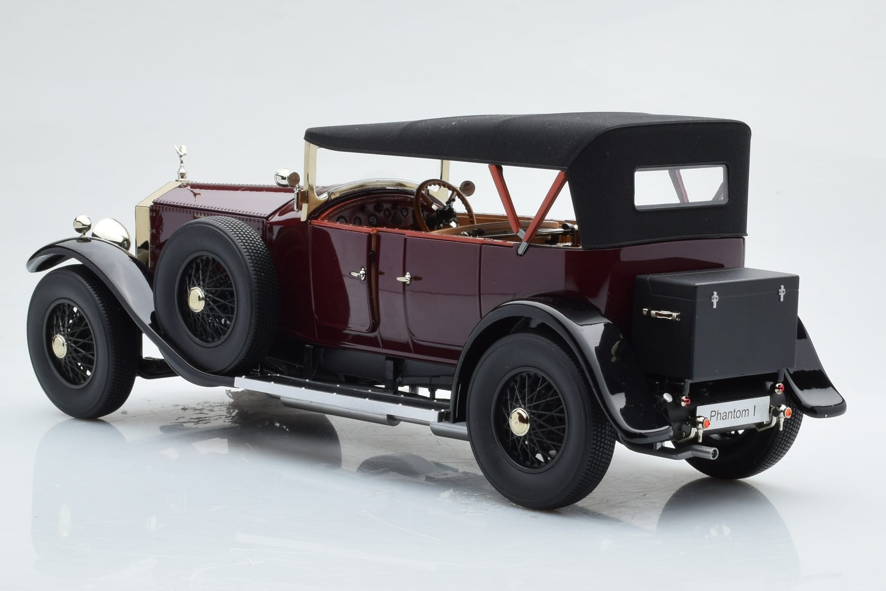 Rolls-Royce Phantom I Cabriolet Burgunderrot Kyosho 1:18 08931R Druckguss — Bild 6 von 10