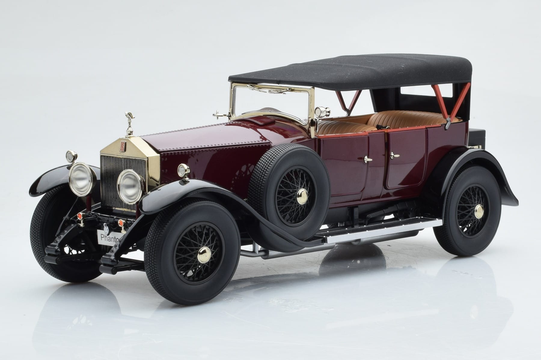 Rolls-Royce Phantom I Cabriolet Burgunderrot Kyosho 1:18 08931R Druckguss