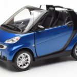 Smart Fortwo 451 Cabrio Blau & Schwarz Minichamps 1:18