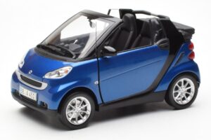 Smart Fortwo 451 Cabrio Blau & Schwarz Minichamps 1:18