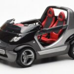 Smart Fortwo Crossblade Cabriolet Silber Schwarz Kyosho 1:18