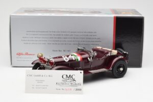 Alfa Romeo 1750 GS Spider #84 T. Nuvolari / B. Guidotti Mille Miglia Winner 1930 CMC 1:18 M-141 Druckguss — Bild 6 von 6
