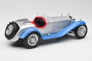 Alfa Romeo 2300 Spider Silberblau Bburago 1:18 3008 Druckguss — Bild 3 von 8