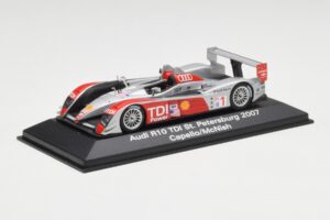 Audi R10 TDI #1 R. Capello / A. McNish / T. Kristensen 24 Hours of Le Mans 2007 Minichamps 1:43 5020700243 Druckguss — Bild 2 von 4