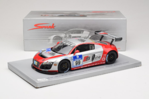 Audi R8 LMS #99 F. Biela / P. Kaffer / M. Fässler / M. Hennerici Phoenix Racing 24 Hours Nürburgring 2009 Spark 1:18 18S041 R — Bild 6 von 6