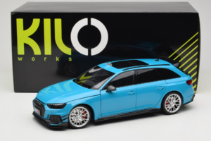 Audi RS4 B9 Avant Darwin Pro Blau Kilo Works 1:18 KLW002303 Druckguss — Bild 8 von 8