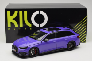 Audi RS4 B9 Avant Darwin Pro Lila Kilo Works 1:18 KLW002301 Druckguss — Bild 8 von 8