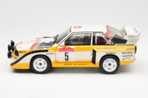 Audi Sport Quattro S1 #5 W. Rohrl / C. Geistdorfer Rally Sanremo Winner 1985 AUTOart 1:18 88503 Komposit — Bild 4 von 8