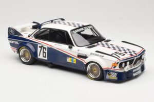 BMW 3.0 CSL E9 Garage Du Bac #76 P. Depnic / H. Coulon 24 Hours of Le Mans 1977 Minichamps 1:18 155772576 Druckguss — Bild 4 von 6