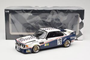BMW 3.0 CSL E9 Garage Du Bac #76 P. Depnic / H. Coulon 24 Hours of Le Mans 1977 Minichamps 1:18 155772576 Druckguss — Bild 6 von 6