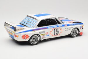 BMW 3.0 CSL E9 #15 BMW Alpina J. Peltier / H. Menzel 24 Hours of Spa 1973 Minichamps 1:18 155732695 Druckguss — Bild 2 von 6