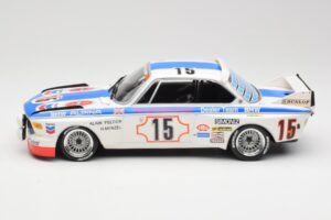 BMW 3.0 CSL E9 #15 BMW Alpina J. Peltier / H. Menzel 24 Hours of Spa 1973 Minichamps 1:18 155732695 Druckguss — Bild 3 von 6