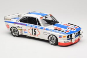 BMW 3.0 CSL E9 #15 BMW Alpina J. Peltier / H. Menzel 24 Hours of Spa 1973 Minichamps 1:18 155732695 Druckguss — Bild 4 von 6