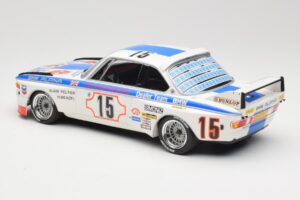 BMW 3.0 CSL E9 #15 BMW Alpina J. Peltier / H. Menzel 24 Hours of Spa 1973 Minichamps 1:18 155732695 Druckguss — Bild 5 von 6