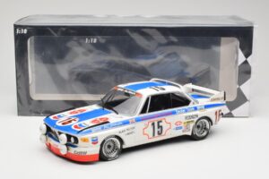 BMW 3.0 CSL E9 #15 BMW Alpina J. Peltier / H. Menzel 24 Hours of Spa 1973 Minichamps 1:18 155732695 Druckguss — Bild 6 von 6