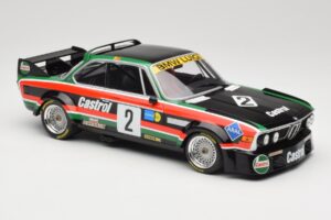 BMW 3.0 CSL E9 #2 Luigi Racing J-M. de Wael / A. de Fierlant Winners GP Nurburgring 1976 Minichamps 1:18 155762502 Druckguss — Bild 4 von 6