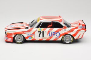 BMW 3.0 CSL E9 #71 Luigi Racing P. Xhenceval / J. Dieudonné 24 Hours of Le Mans 1977 Minichamps 1:18 155772571 Druckguss — Bild 3 von 6