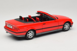 BMW 325i E36 Cabriolet Rot Maisto 1:18 50229 Druckguss — Bild 3 von 8