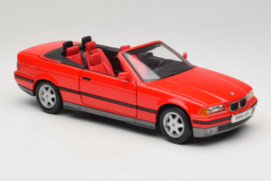 BMW 325i E36 Cabriolet Rot Maisto 1:18 50229 Druckguss — Bild 6 von 8