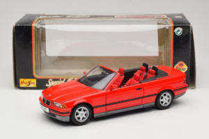 BMW 325i E36 Cabriolet Rot Maisto 1:18 50229 Druckguss — Bild 8 von 8