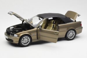 BMW 328Ci E46 Cabriolet Individual Messing Metallic Limitierte Auflage Kyosho 1:18 80430395004 Druckguss — Bild 2 von 8