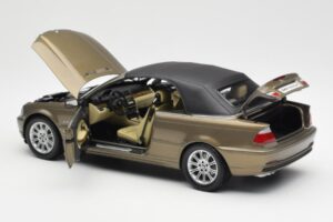BMW 328Ci E46 Cabriolet Individual Messing Metallic Limitierte Auflage Kyosho 1:18 80430395004 Druckguss — Bild 5 von 8