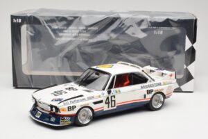 BMW 3.5 CSL E9 #46 Team Brock P. Brock / F. Muir / J. Aubriet 24 Hours of Le Mans 1976 Minichamps 1:18 153762646 Druckguss — Bild 6 von 6
