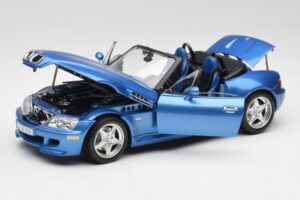 BMW Z3 E36 M Roadster Estoril Blue Bburago 1:18 3349-M1 Druckguss — Bild 2 von 8